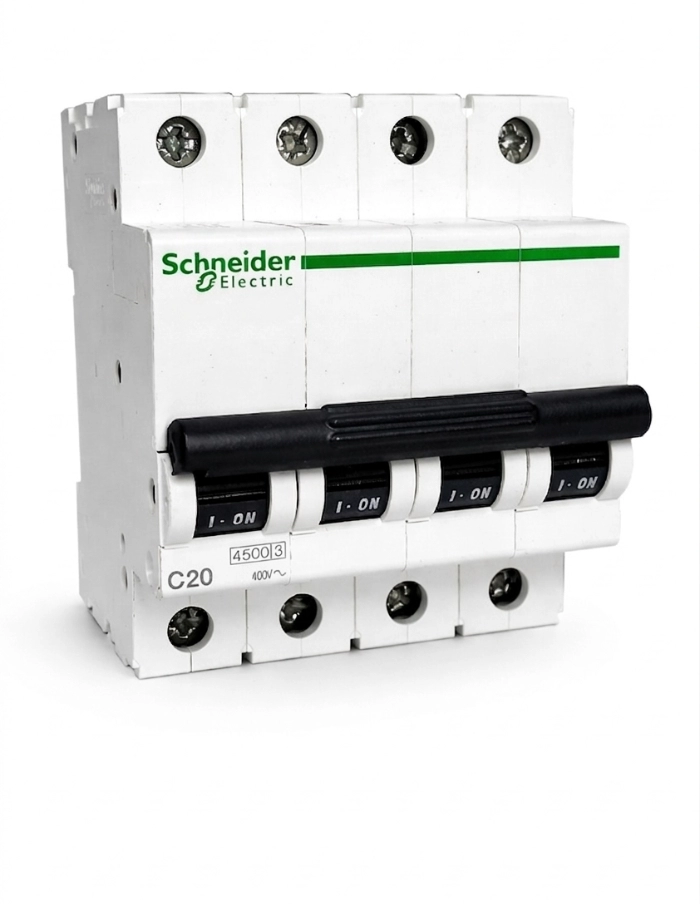 Llave Térmica Tetrapolar Schneider C60N 4x16A Curva C